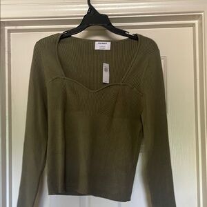 Old Navy Olive Knit Top